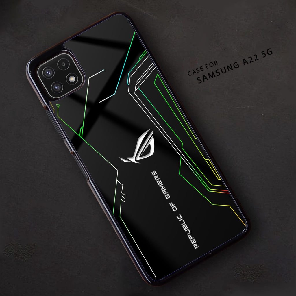 Case SAMSUNG A22 5G - Casing SAMSUNG A22 5G [ ROG ] Silikon SAMSUNG A22 5G - Case Hp - Case Mewah - 