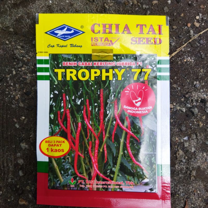 BENIH CABAI KERITING F1 TROPHY 77 10 GR (bei 3 BONUS KAOS)