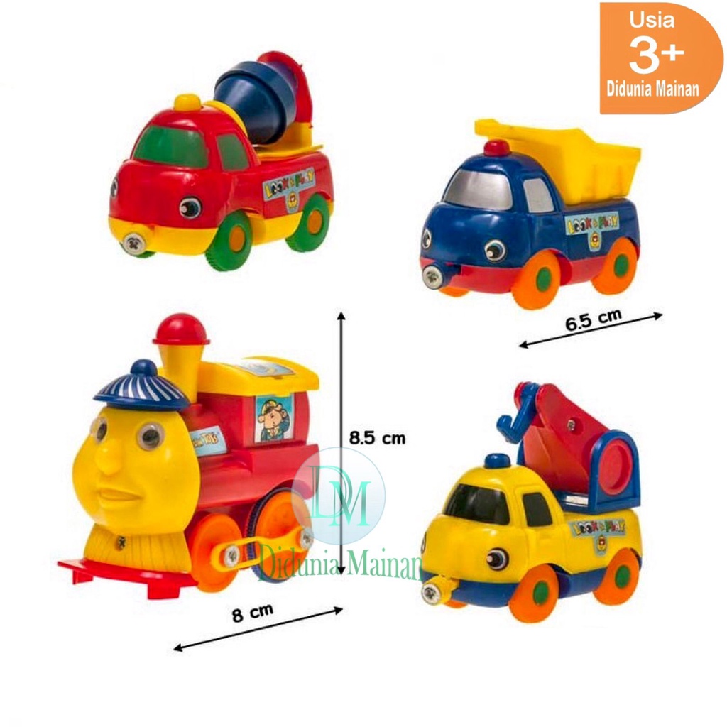 Mainan kereta api magnet mobil konstruksi set play train magnetic