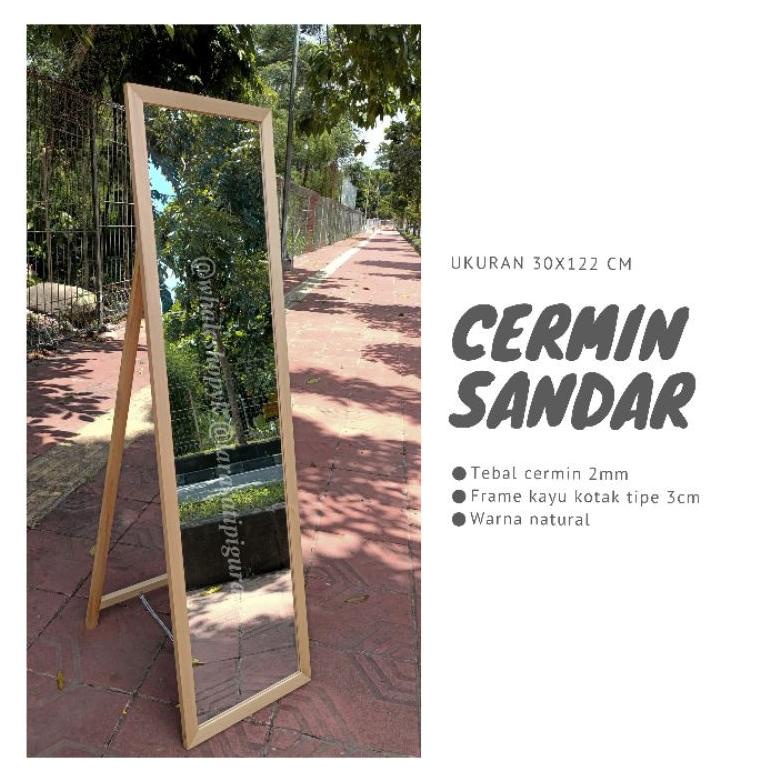 [KHUSUS GOSEND JOGJA] Cermin Sandar 30x122 / Standing Mirror / Cermin