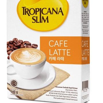 

MALL Tropicana Slim Cafe Latte kemasan isi 10 sachet murah
