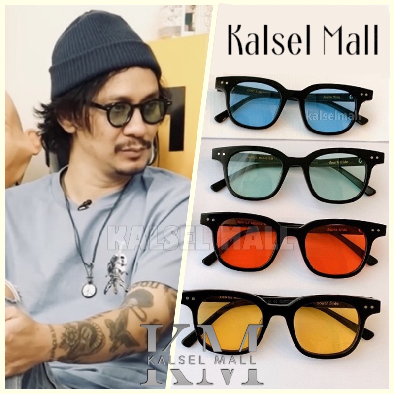 Frame Kacamata Vincent Desta Kaca Warna Sunglases Keren Pria Wanita Kaca Mata Anti Radiasi Silau Sinar Matahari Polarized UV Motor Aksesoris Kaca mata Retro Vintage KCH3