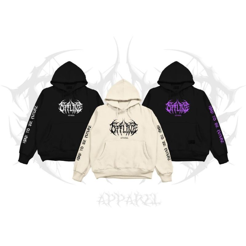 OFFLINE Hoodie Jumper HEAD TO THE FUTURE / hoodie cowok cewek tebal ori / hoodie kece aesthetic / hoodie cowok cewek keren / hoodie cowok distro