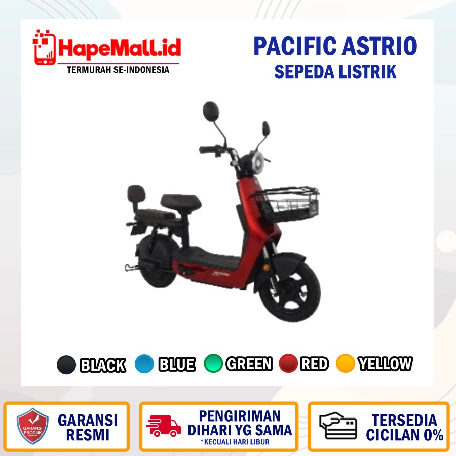 PACIFIC ASTRIO SEPEDA LISTRIK E-BIKE GARANSI RESMI TERMURAH