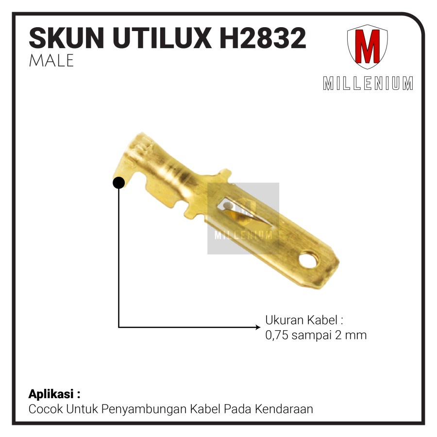 TERMINAL SKUN UTILUX GEPENG COWOK / MALE / LAKI H-2832 ORIGINAL