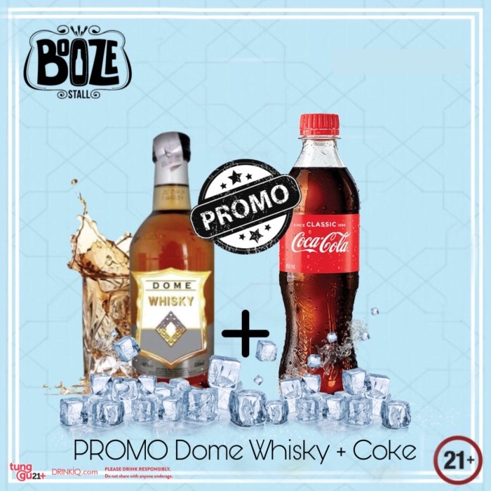 PAKET Dome Whiskey 330ml + Coca-cola
