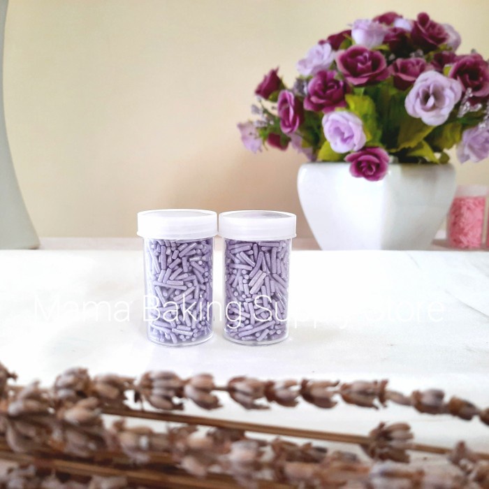 

Sprinkle Topping Mesis Meises Meses Warna UNGU VIOLET PURPLE -+ 20 gr