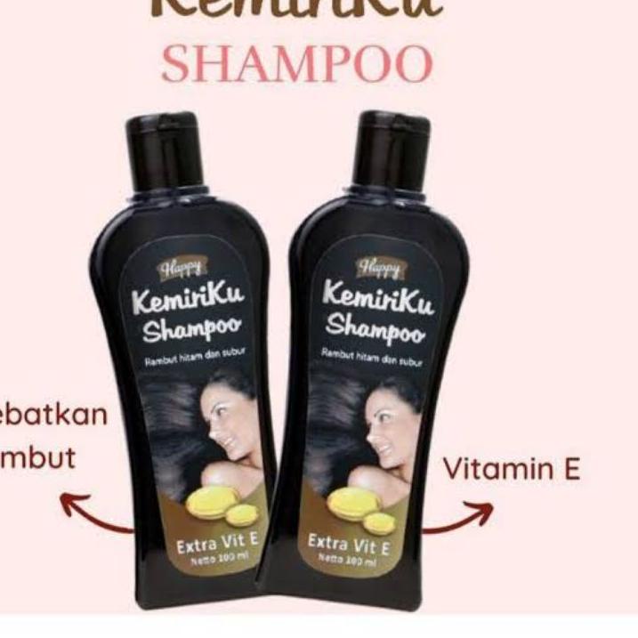 Terbaik Shampoo Happy Kemiriku 100ml - Shampo Kemiri Perawatan Penghilang Uban Pelebat Penyubur Peng