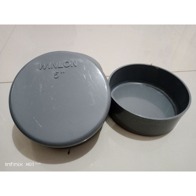 Tutup Paralon PVC 5 inch / Dop Paralon PVC