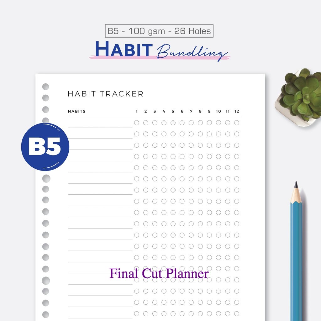 

Bukuqu Loose leaf B5 - L124 Habit Bundling - Kertas Binder .