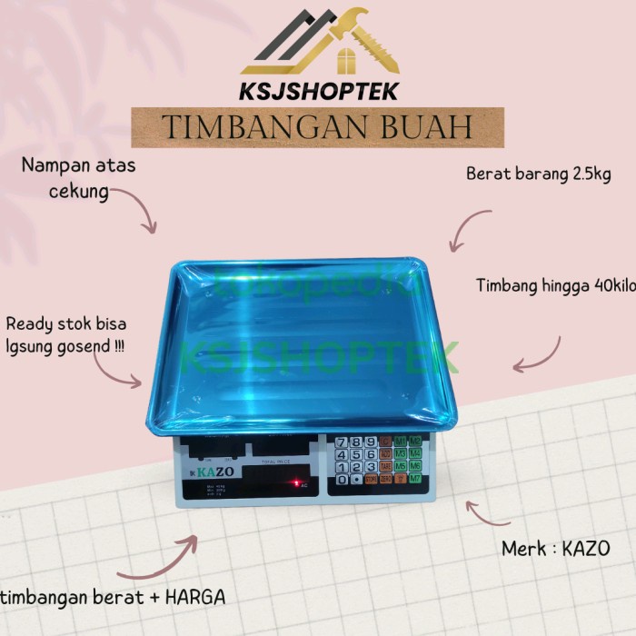 Timbangan Digital Meja Timbangan Buah Laundry Sembako