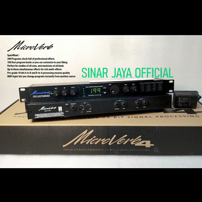 Effect Vocal Microverb 4 Made in Taiwan - Bergaransi 1 Tahun Effect Vocal Taiwan