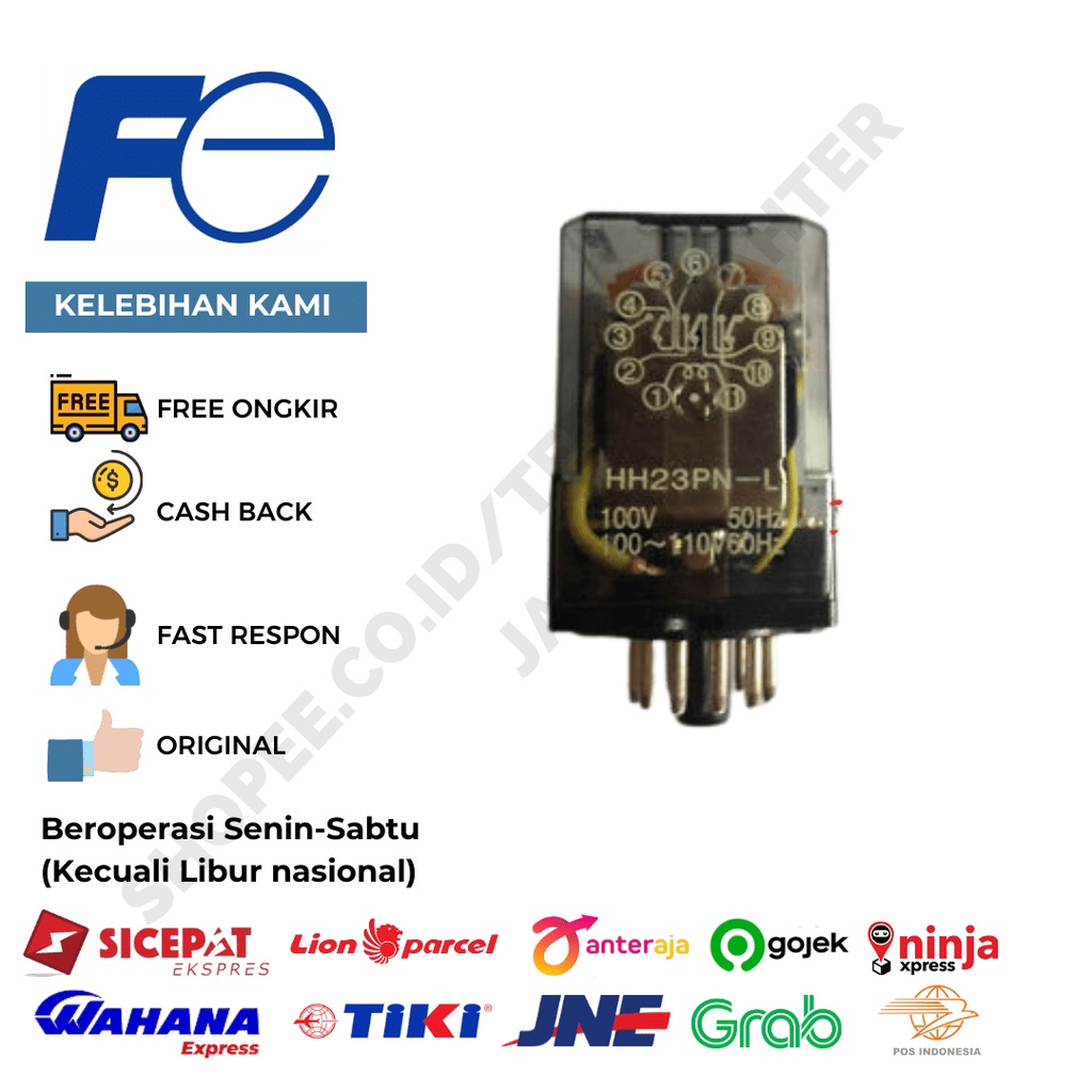 FUJI HH23PN-L STANDARD RELAY LED 3PDT