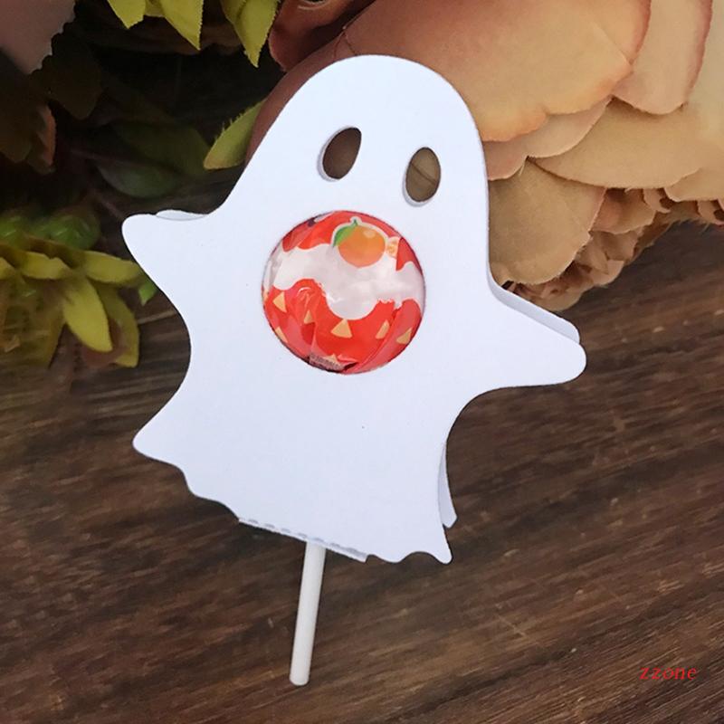 Cetakan Stensil Cutting Dies Motif Hantu Halloween Bahan Metal Untuk Scrapbook / Craft DIY