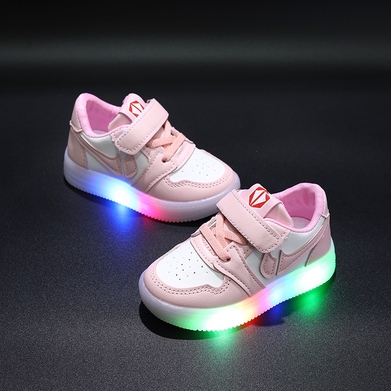 [Tokobig] Jeje LED Sepatu Anak Sport Sneaker Anak Ukuran 21-30 Usia 1-5 Tahun