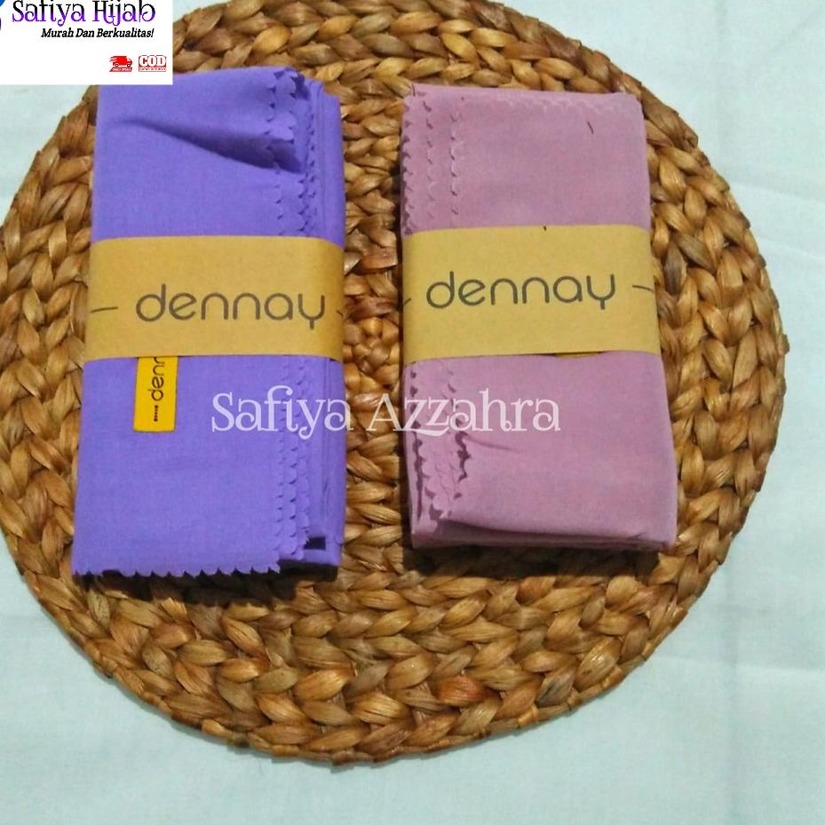 Harga Bersahabat KERUDUNG DENNAY POLOS ORI Voal Ultrafine Jilbab Hijab Segi Empat Segiempat Denay Te