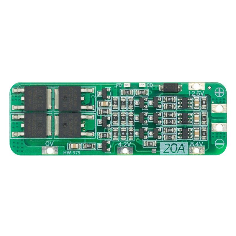 Modul Pelindung Papan PCB BMS Charger Baterai Lithium Li-ion 18650 3S 20A 12.6V