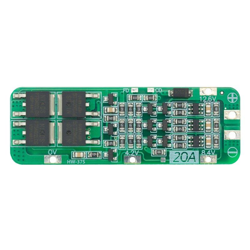 Modul Pelindung Papan PCB BMS Charger Baterai Lithium Li-ion 18650 3S 20A 12.6V