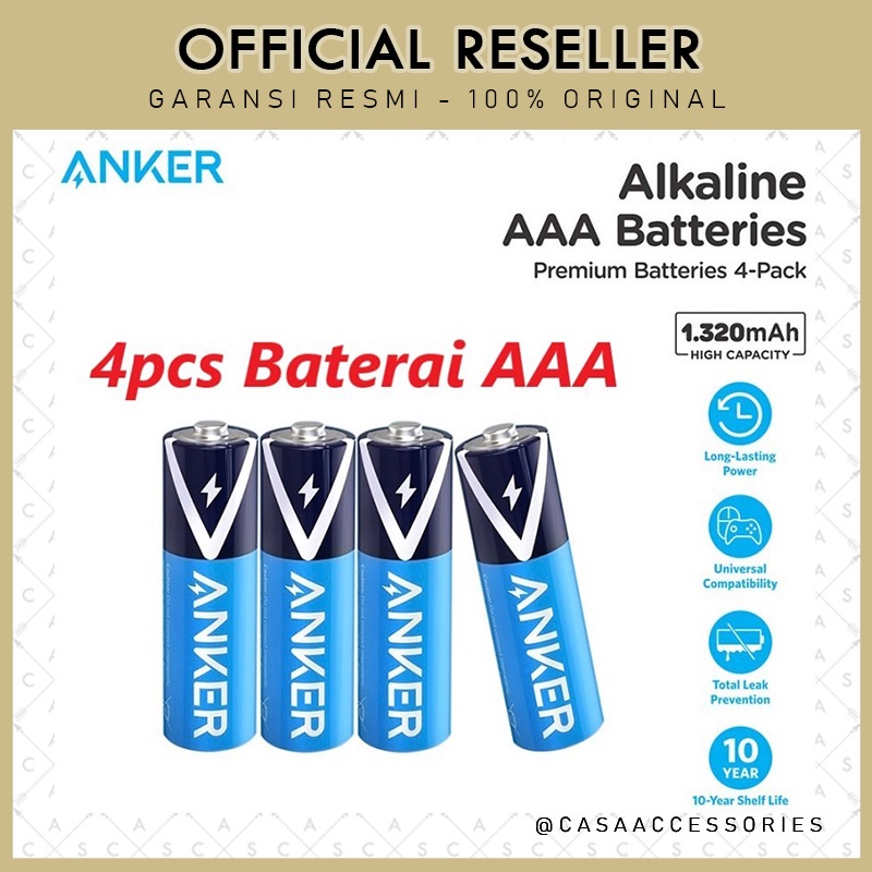 Anker Baterai AAA A3 Alkaline Battery - B1820