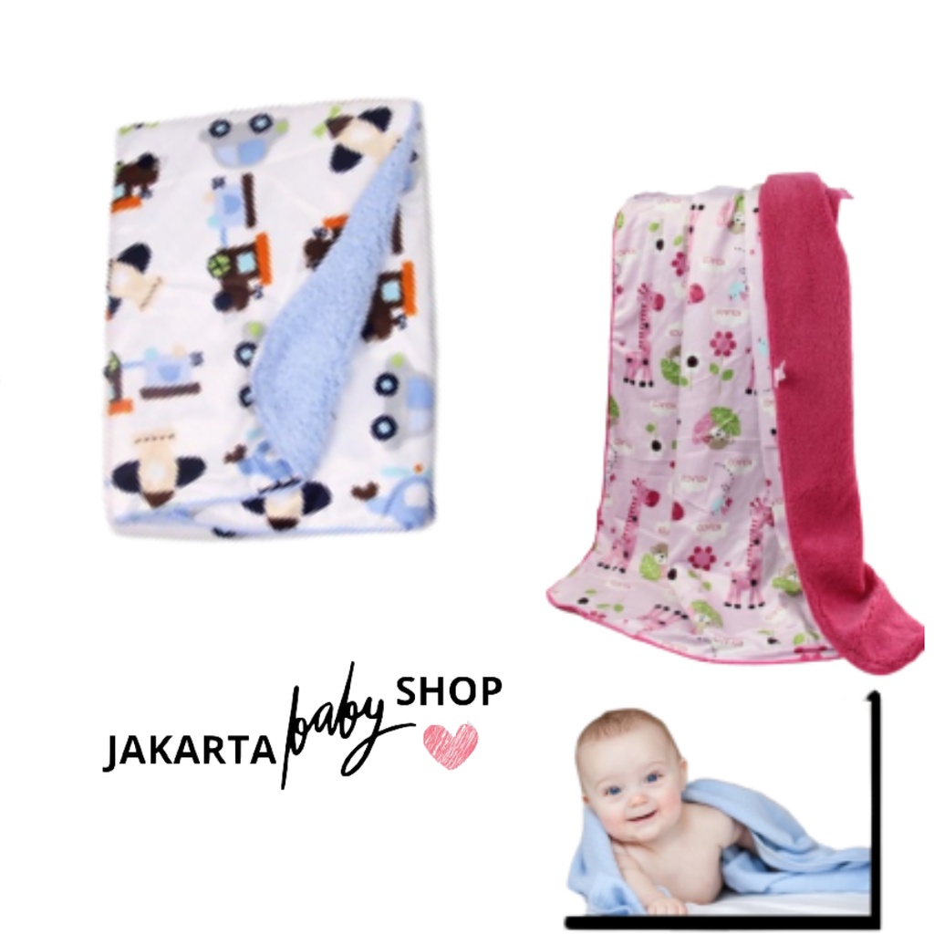 SELIMUT BAYI TANPA TOPI DOUBLE FLEECE CARTER LOVE 381200