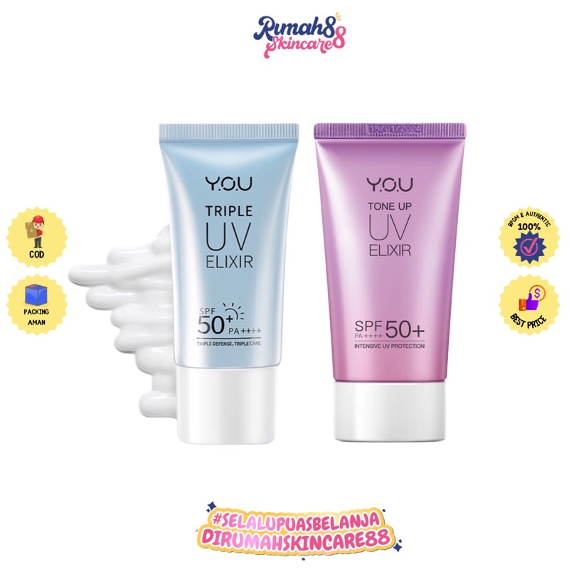 YOU Tone Up UV Elixir SPF 50+ PA++++ | Triple UV Elixir SPF 50+ PA++++ | Sunscreen Y.O.U