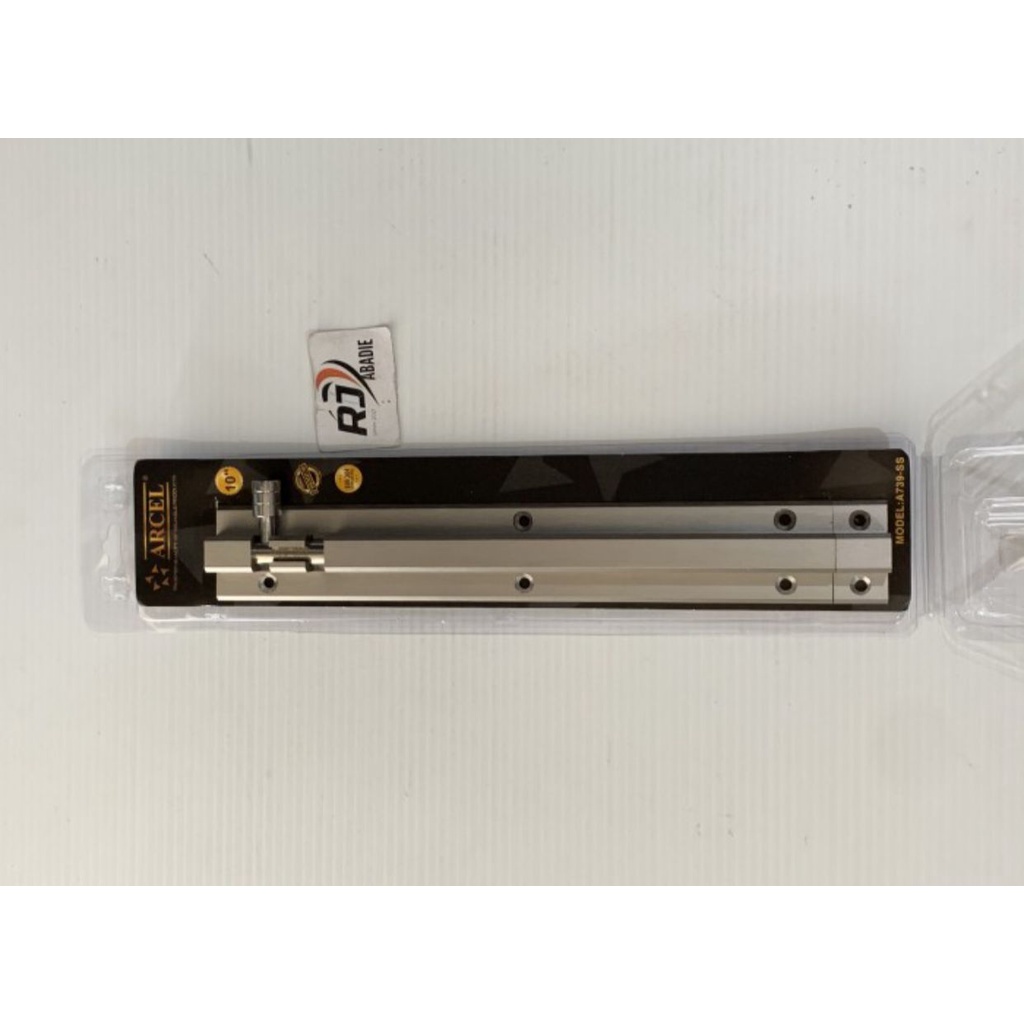 Grendel Pintu Panjang Tebal Aluminium + Stainless ARCEL A-739 10 Inch