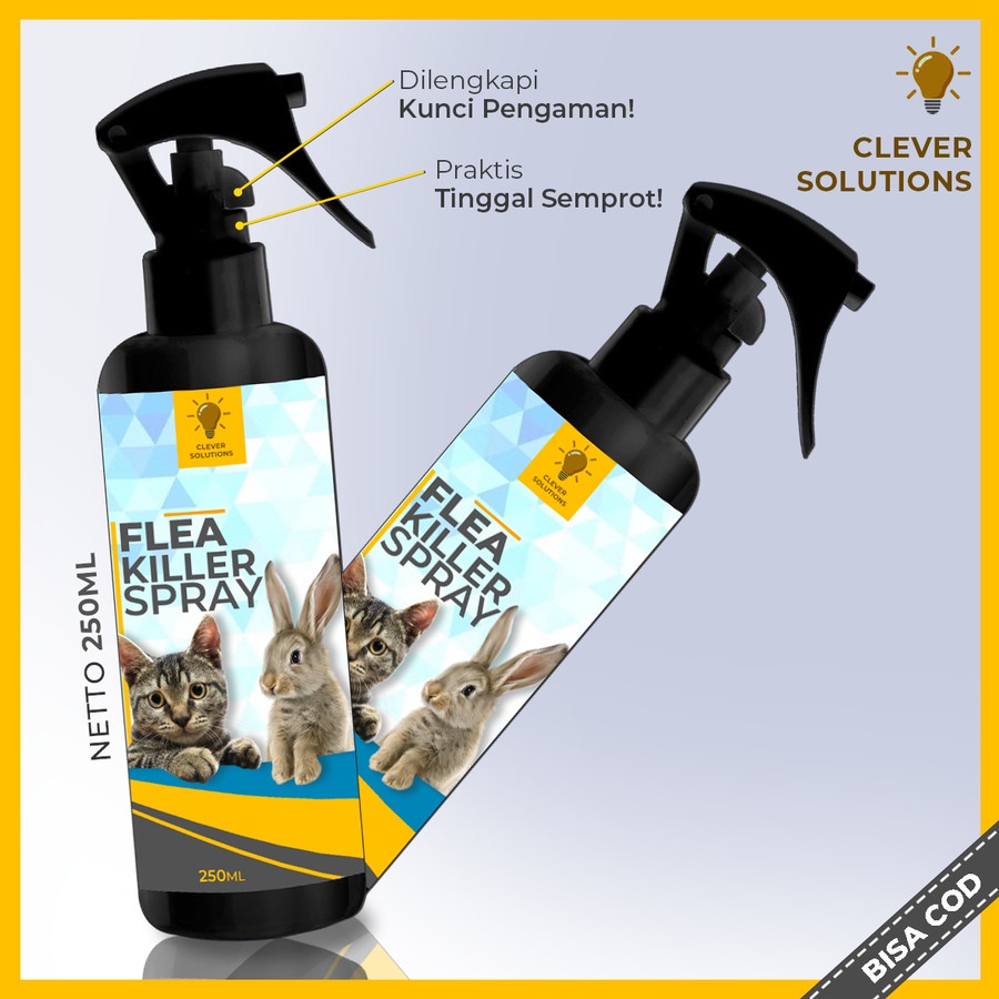 Flea Killer Spray FLEA KILLER REMOVER Obat Anti Kutu Kucing Kelinci Anabul Pembasmi Kutu Kucing Aman Ampuh Anti Flea