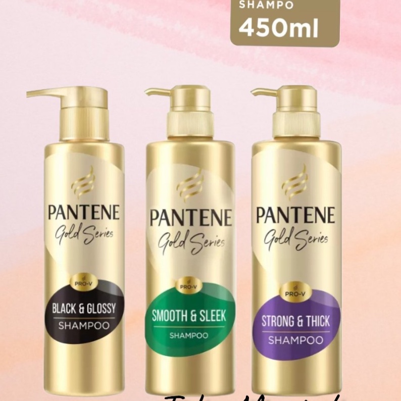 Pantene Gold Series strong &amp; thick/Smooth &amp; Sleek Shampoo 450 ml &amp; conditioner