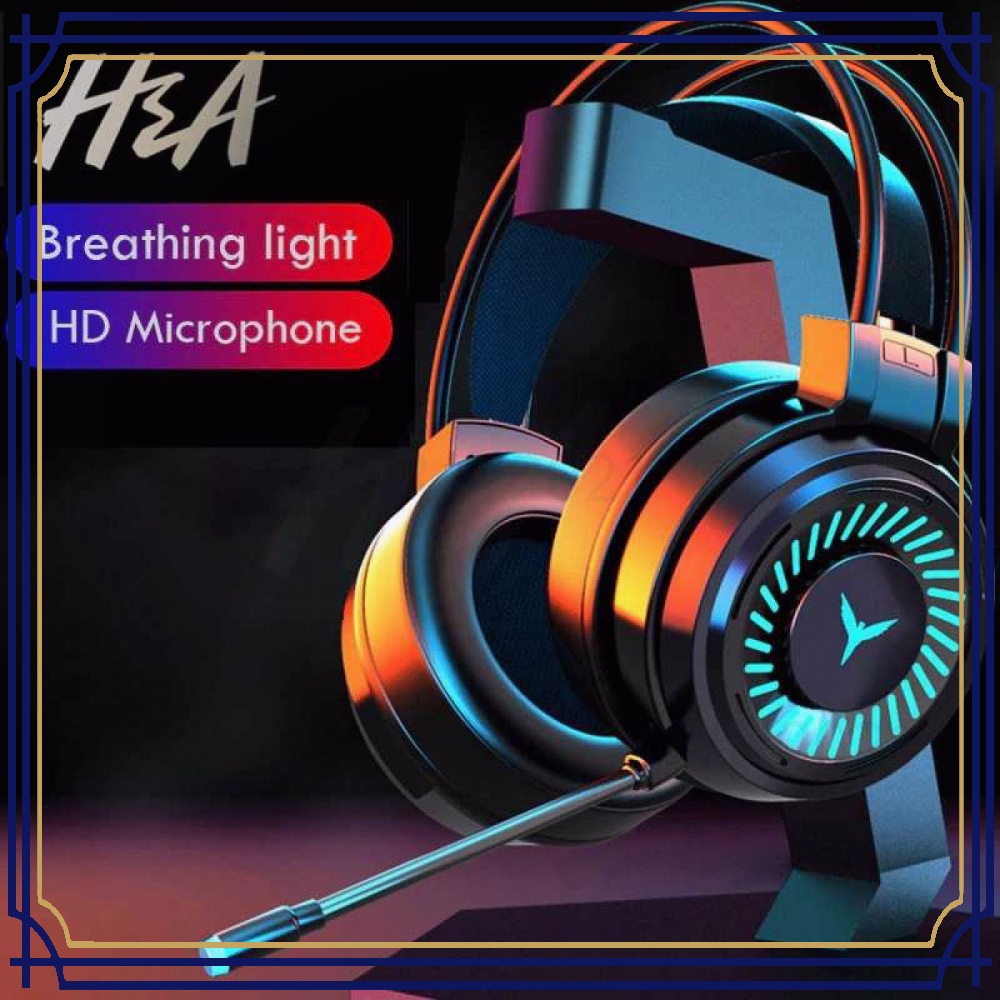 Headphone Gaming USB Virtual Surround 7.1 RGB with Mic GH258