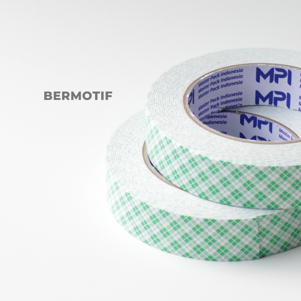 Double Foam Tape Batik Busa Putih Master Pack Indonesia 24mmx5 Meter