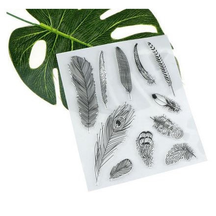 

Lucu Clear Stamp (Stempel Transparan/Bening) - Feather Shape Terbatas