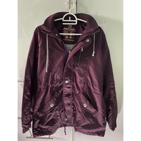 [PRELOVED] Jaket Bikers C2 Plum Jaket motoran Jaket travelling Jaket bepergian