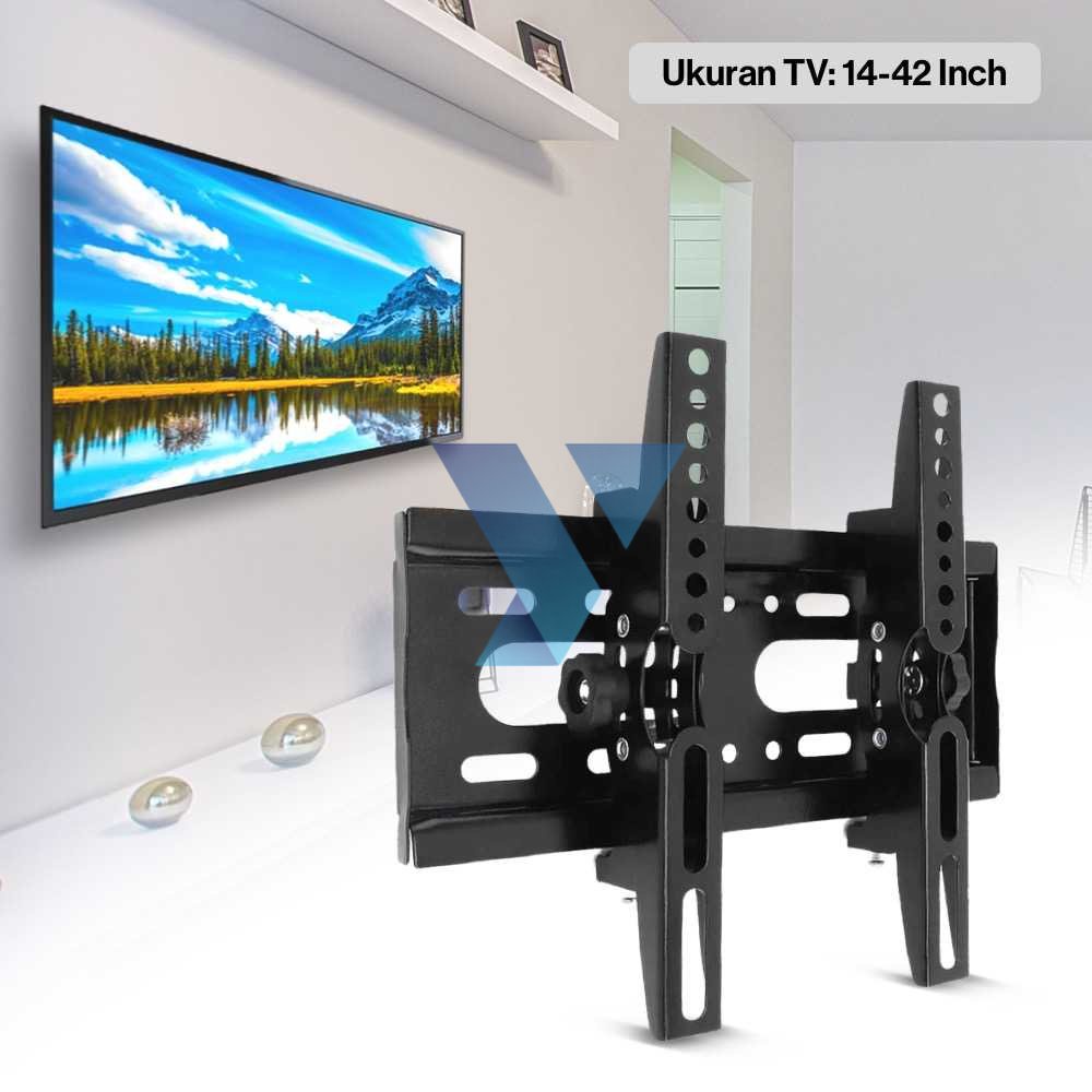 CNXD Wall Bracket TV Mount Flat Panel 20x20cm Pitch 14-42 Inch TV C30 ( Al-Yusi )