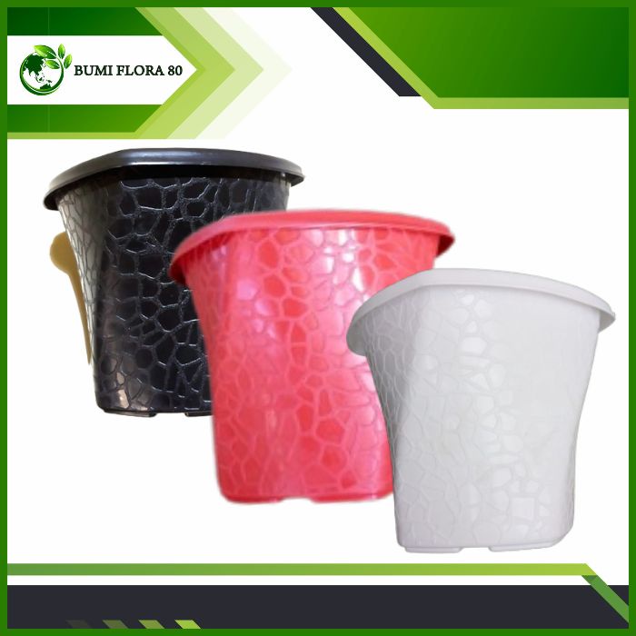 Pot Twister 20/Pot Bunga Plastik