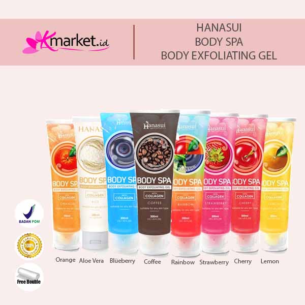 HANASUI BODY SPA BODY EXFOLIATING GEL WITH COLLAGEN