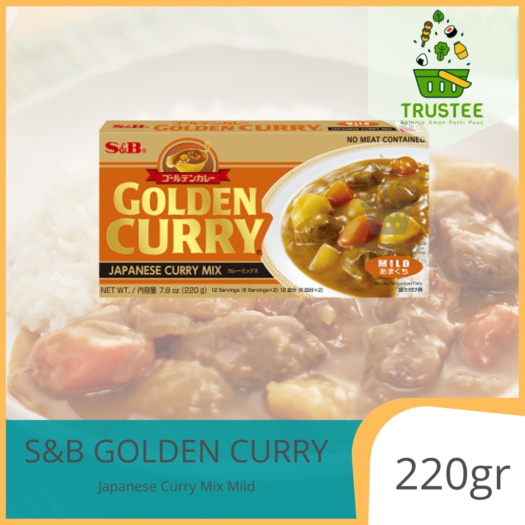 S&amp;B Golden Curry Sauce Mix MILD 220gr / Bumbu dapur saus kari kare import impor jepang