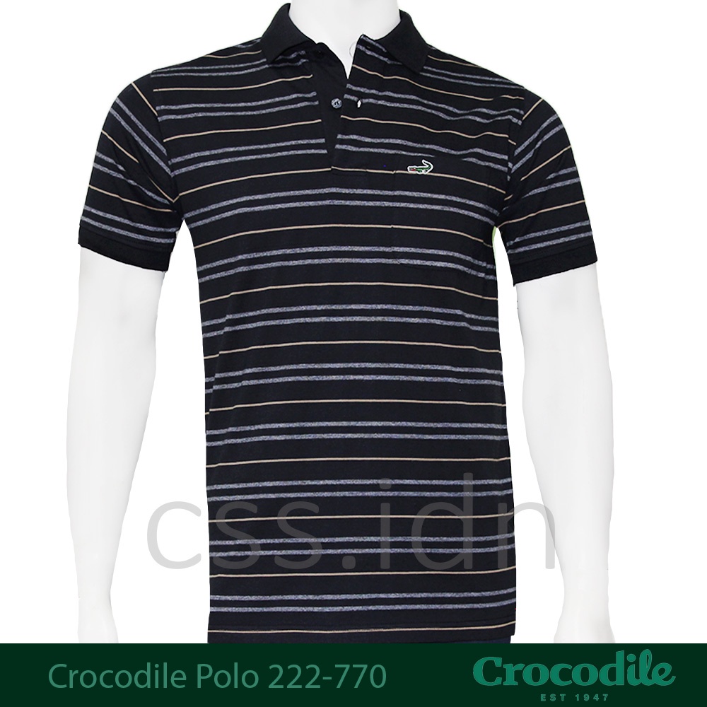 Kaos Kerah Polo Pria Crocodile Slim Fit 222-770