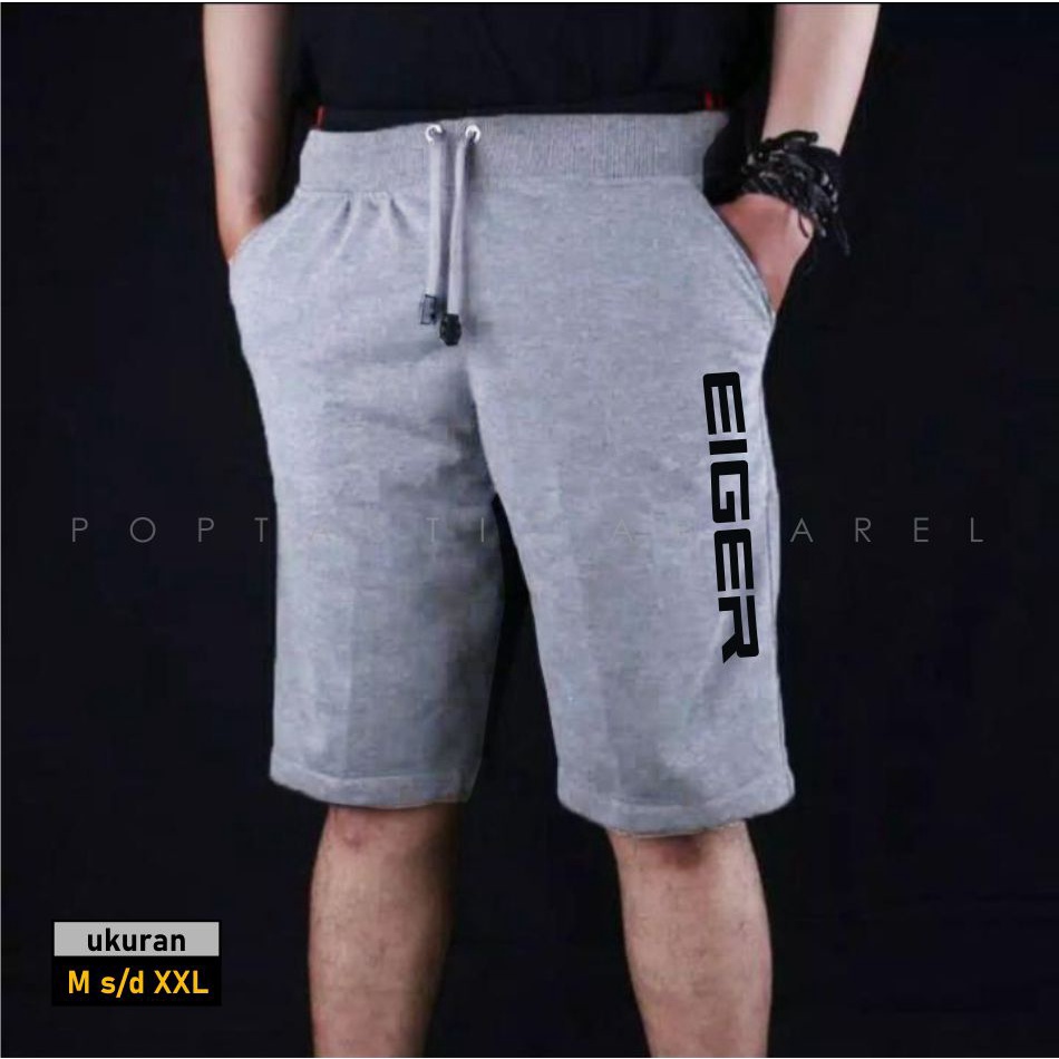 NEW Celana Jogger Pendek Training Sweatpants Bahan Fleece Tebal