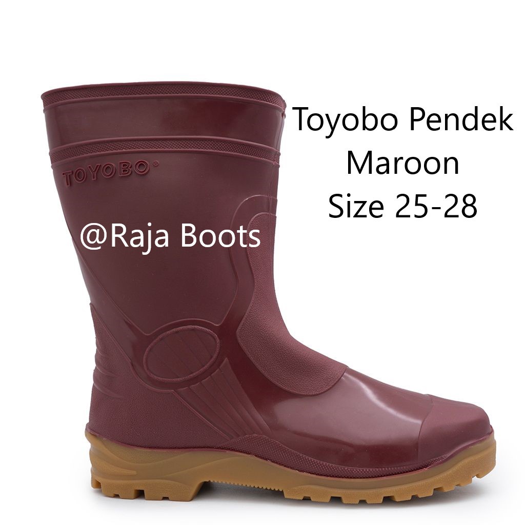 Sepatu Boot Pendek Toyobo &amp; MaxSafe Maroon