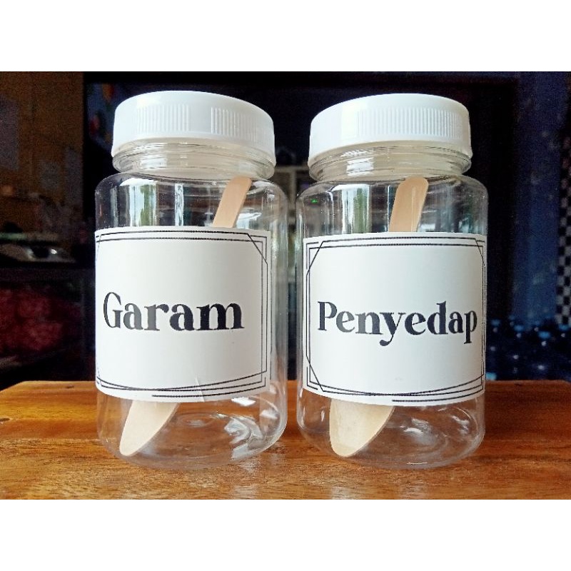 300 ML WHITE || AESTHETIC JAR - TUTUP PUTIH - FREE SENDOK - FREE LABEL