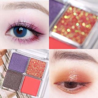 Mini Eyeshadow Lameila 4 Warna Pigmented Korean Eyeshadow