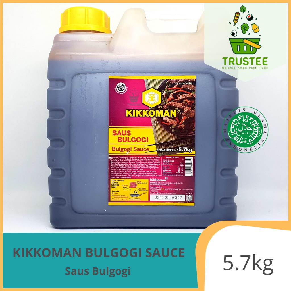 SAUS KIKKOMAN 5.7kg / 5L Liter BBQ GOCHUJANG BULGOGI GARLIC BLACKPEPPER TERIYAKI MIRIN YAKINIKU