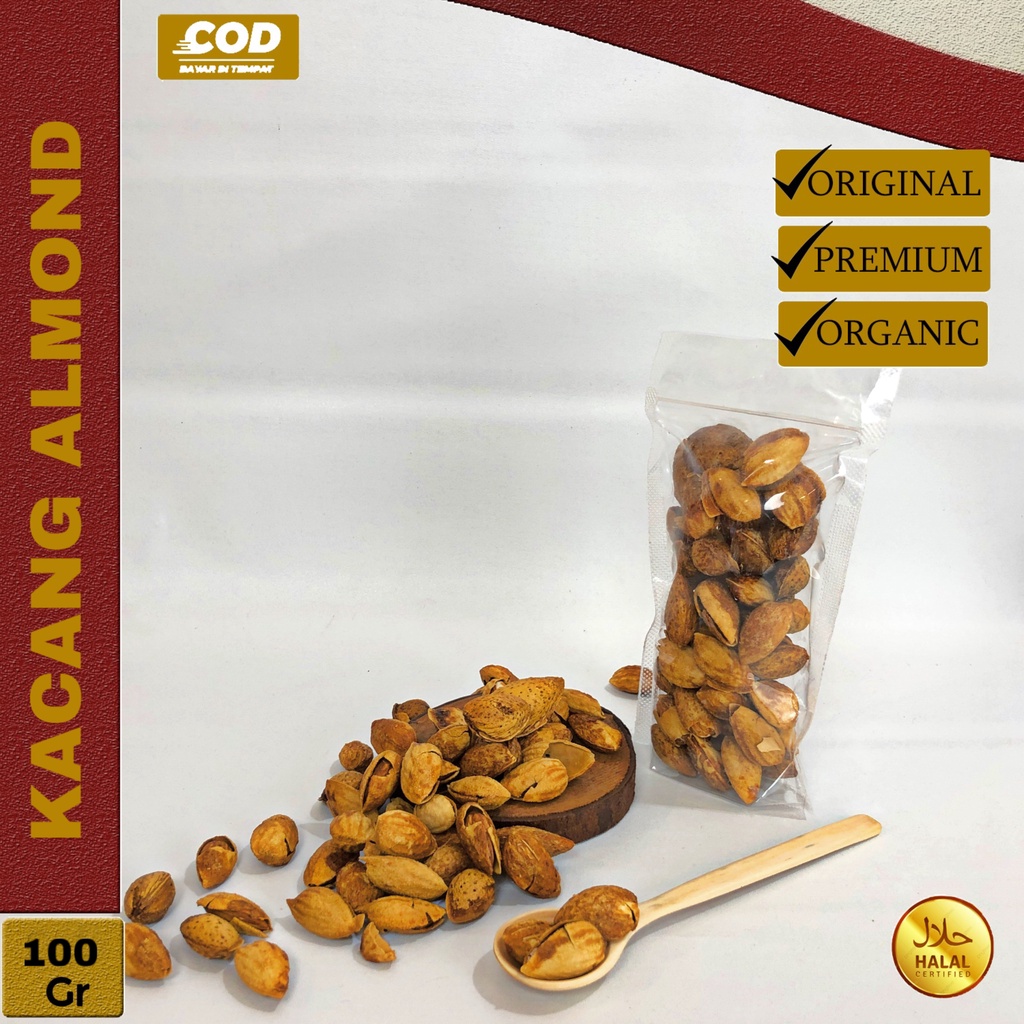 

Kacang ALMOND Roasted Milk flavour In Shell 100 Gram Pouch / Kacang Cangkang Arab Rasa Susu / Kacang Kulit Almond Panggang / Toko Kurma Maryam