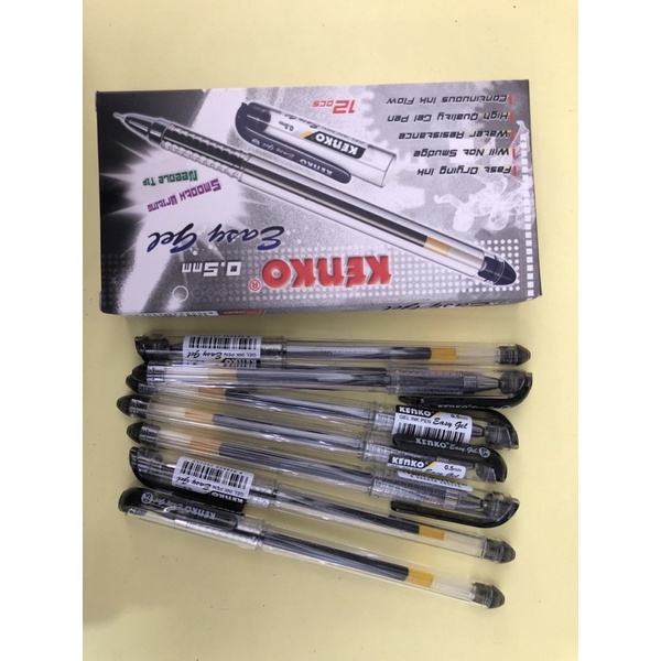

bolpen kenko easy gel hitam 0.5mm isi 12
