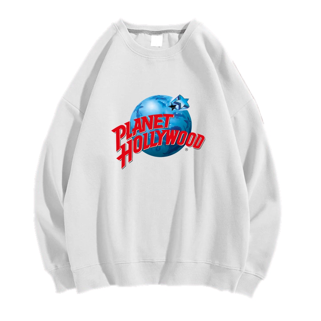 PLANET HOLLYWOOD SWEATER CREWNECK PRIA WANITA Size M-XXL GAWA
