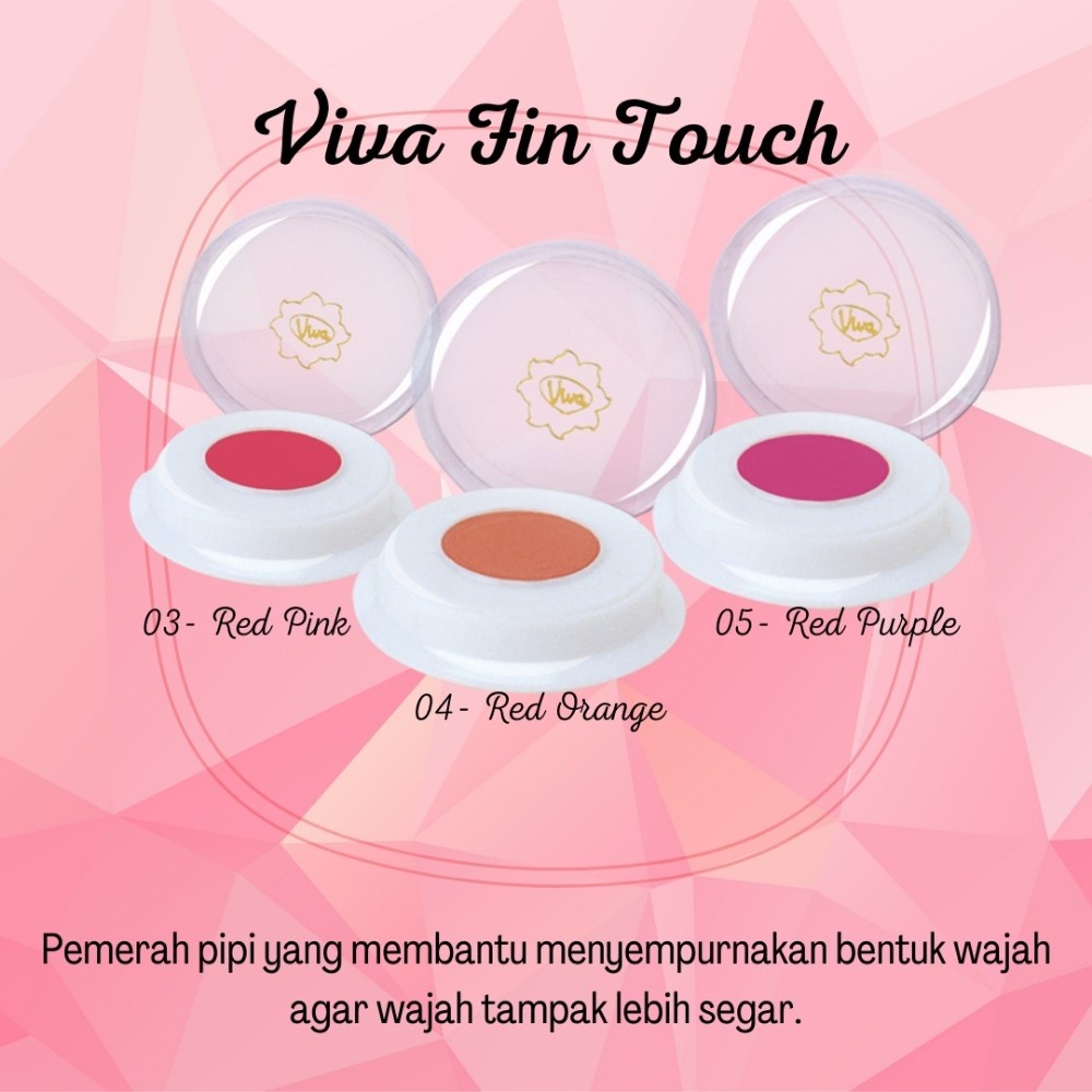 *galerybeautysemarang* Viva Fin Touch Blush On 2gr | Blush On | Make Up | Makeup