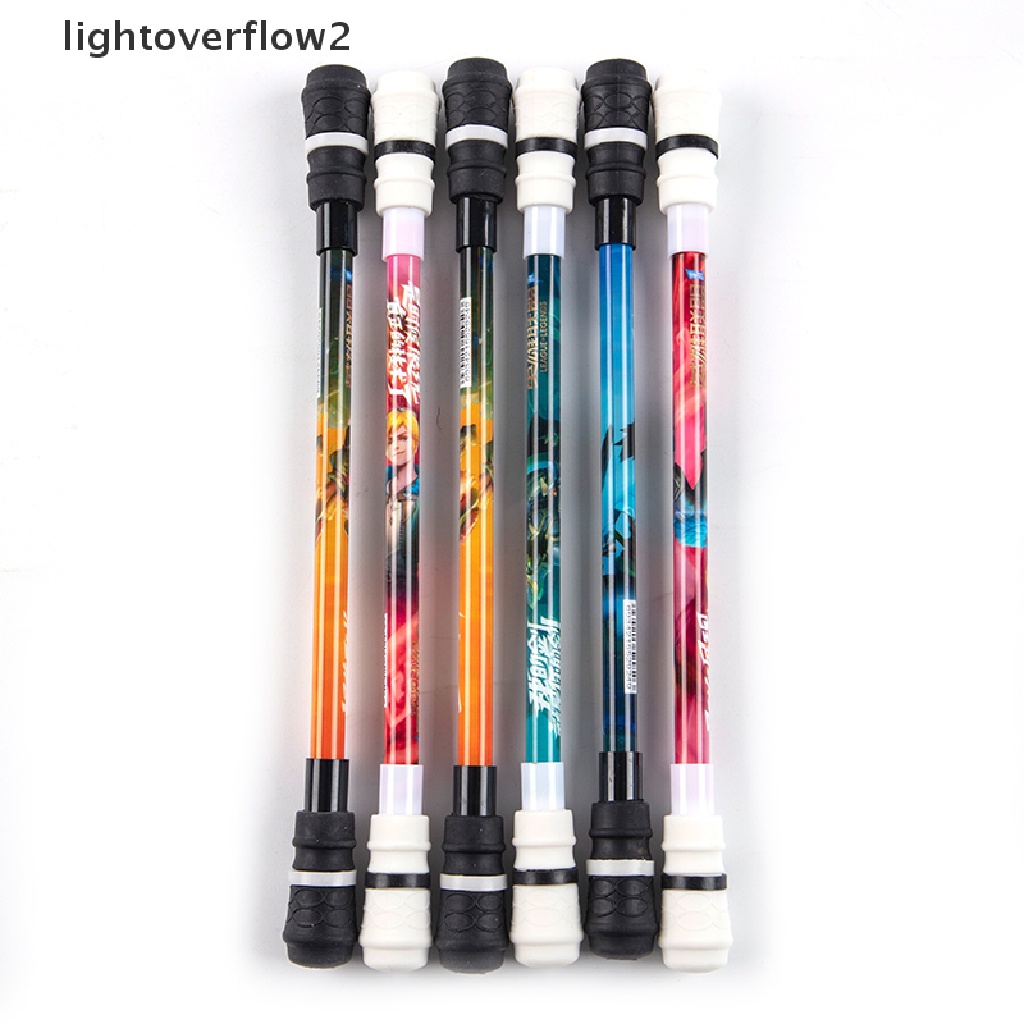 (lightoverflow2) 1pc Pen Gel Gaming Kreatif Dapat Berputar Untuk Pelajar (ID)