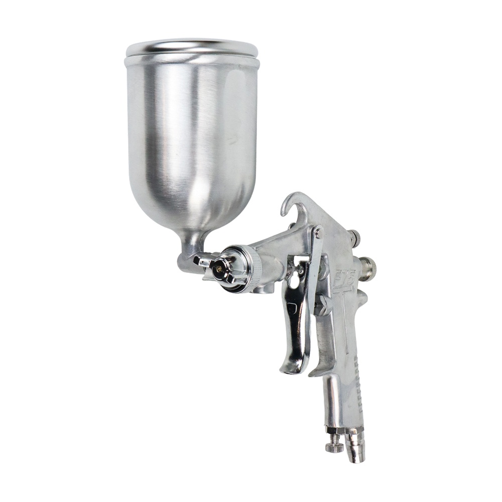 Professional Spray Gun Pneumatic Airbrush Metal Tank 1.0mm - F-75 - Silver