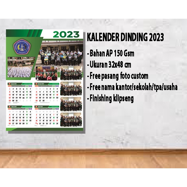 

Kalender Dinding 2023 Sekolah, Kantor, Usaha