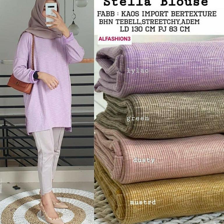 Tunik Super Jumbo Import Stella Blouse by Alfashion Baju Original Solo "MP.18Oc22ᵛ"